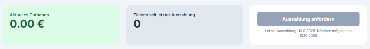 Finanzübersicht in FishLog (Bildschirmfoto)
