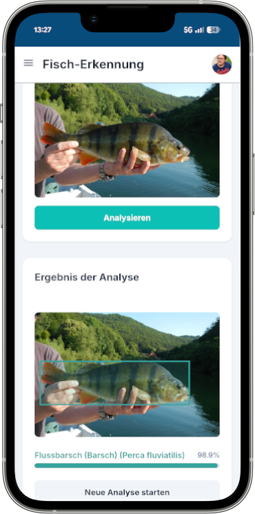 Fish-AI in FishLog (Bildschirmfoto)